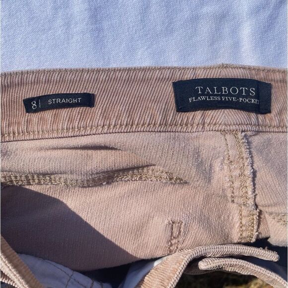 Talbots Flawless Five Pocket Tan Corduroy Pants - Picture 7 of 8